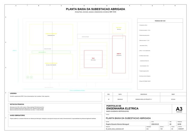 13.8 kV / 500 kVA Medium-Voltage Substation (AutoCAD — 6 A3 Sheets) – image 2 of 3