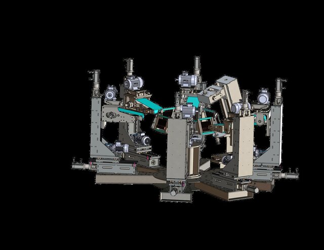 3D model of Automated Multi-Station Rotary Transfer Polishing Machine