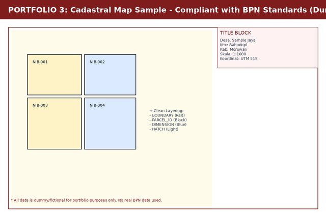 Excel to AutoCAD DWG - 1000+ Parcels BPN Morowali - AutoCAD Map 3D – image 3 of 4