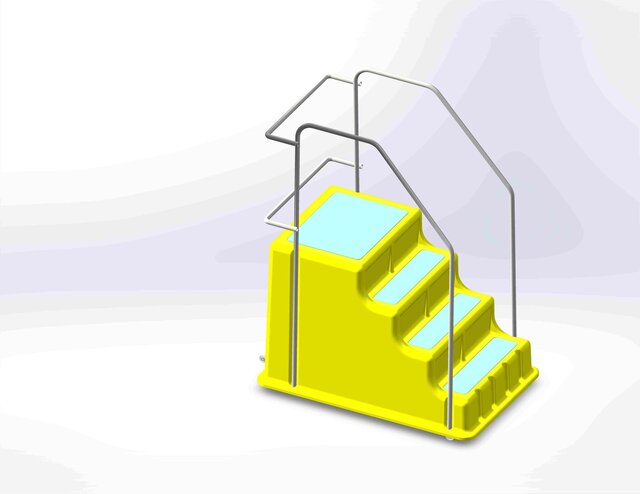 3D model of Industrial Use Step Stool