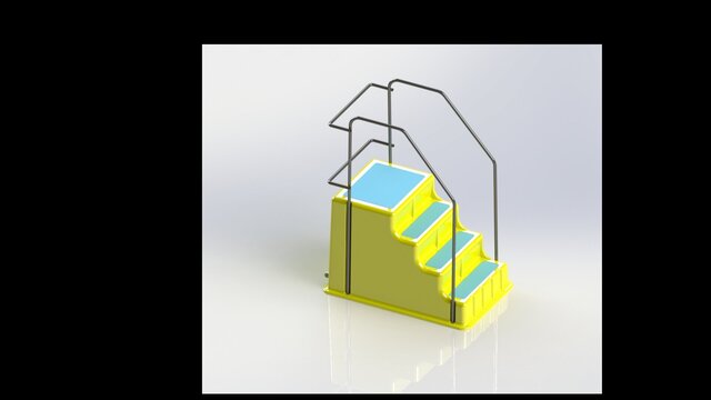 3D model of Industrial Use Step Stool