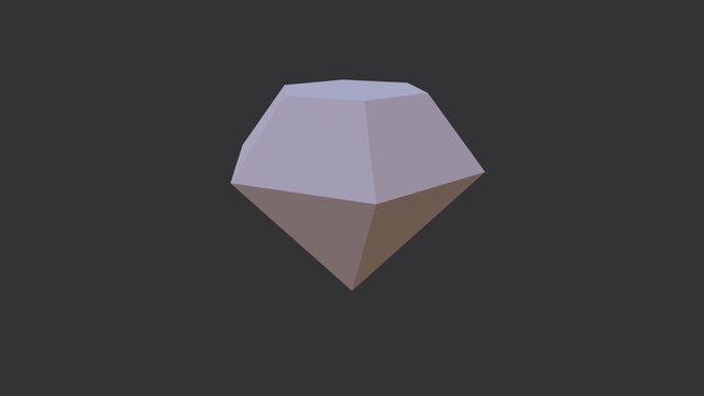 Diamond – 3D CAD Geometric Model Designed in SOLIDWORKS – image 4 of 4