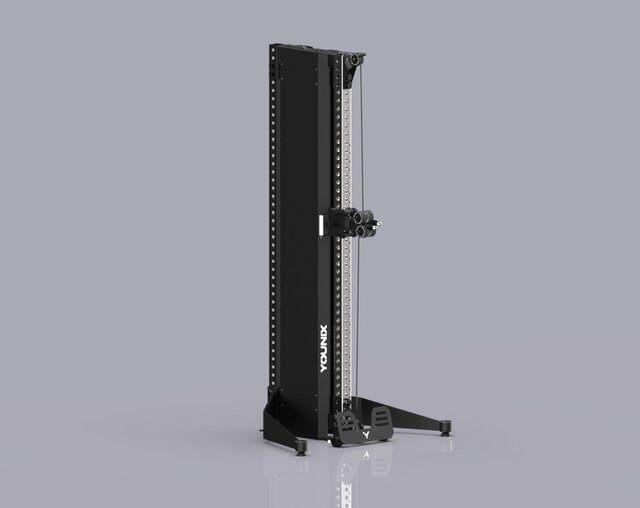 3D model of cable-tower-assembly