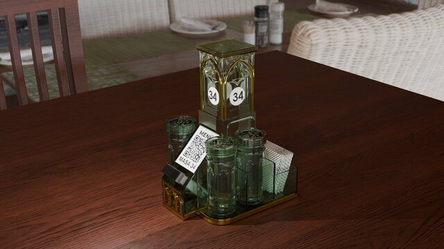 Acrylic Restaurant Table Organizer & Condiment Holder – image 11 of 12