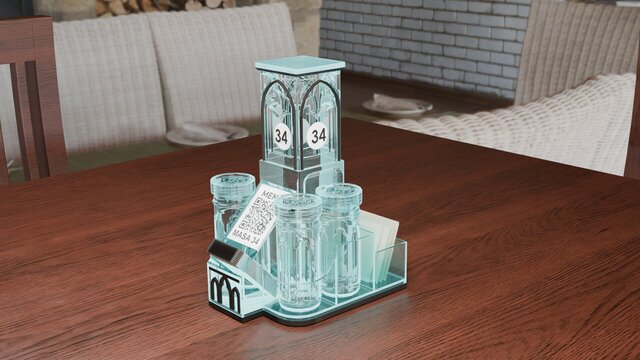 Acrylic Restaurant Table Organizer & Condiment Holder – image 7 of 12