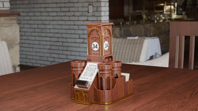 Acrylic Restaurant Table Organizer & Condiment Holder – image 12 of 12