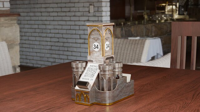 Acrylic Restaurant Table Organizer & Condiment Holder – image 8 of 12