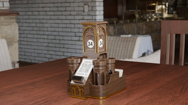 Acrylic Restaurant Table Organizer & Condiment Holder – image 10 of 12