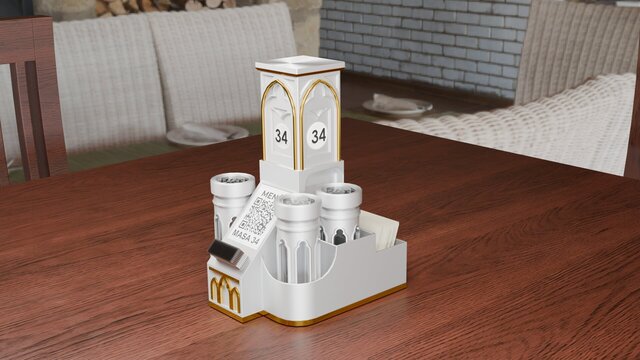 Acrylic Restaurant Table Organizer & Condiment Holder – image 1 of 12