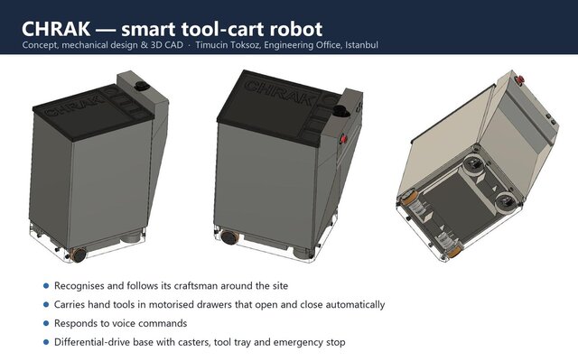 CHRAK smart tool-cart robot: from 3D design to working robot – image 2 of 2