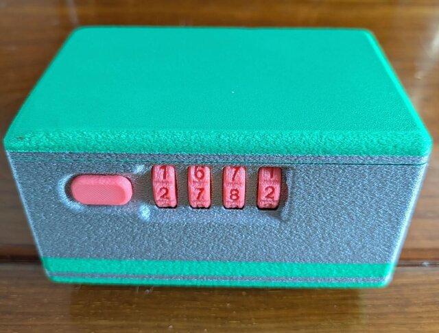 3D model of combination-lock-box