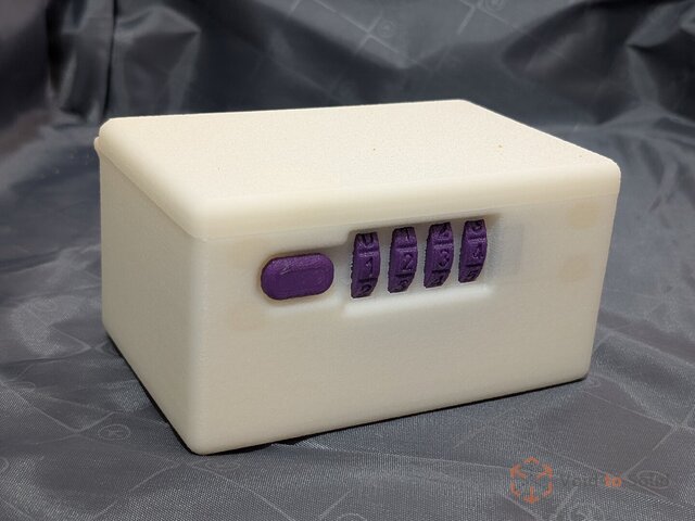 3D model of combination-lock-box