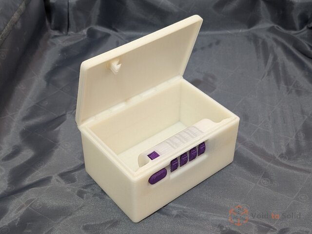 3D model of combination-lock-box