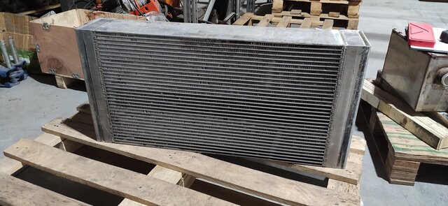 3D model of Terex TG200 motor grader radiator: reverse engineering