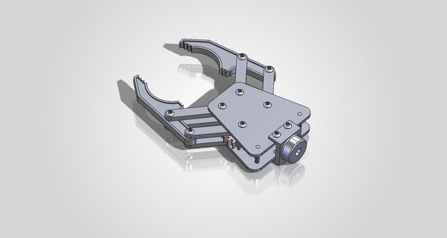 3D model of Robotic Gripper Assembly – FEA Validation Study