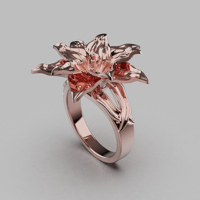 Lily Ring — Jewellery CAD Design