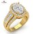 Luxury Diamond Halo Engagement Ring – Jewellery CAD Design