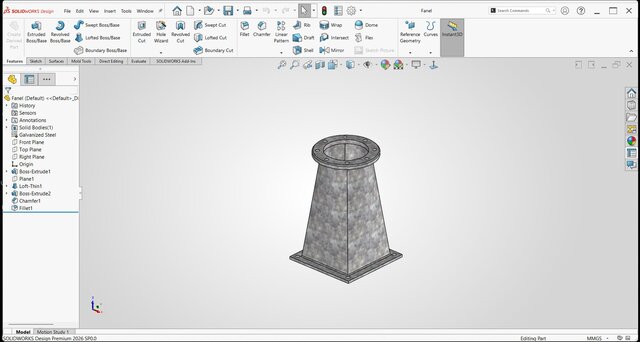3D model of Industrial 3D CAD Modeling in Solidworks