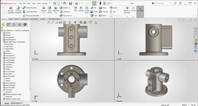 3D model of Industrial 3D CAD Modeling in Solidworks