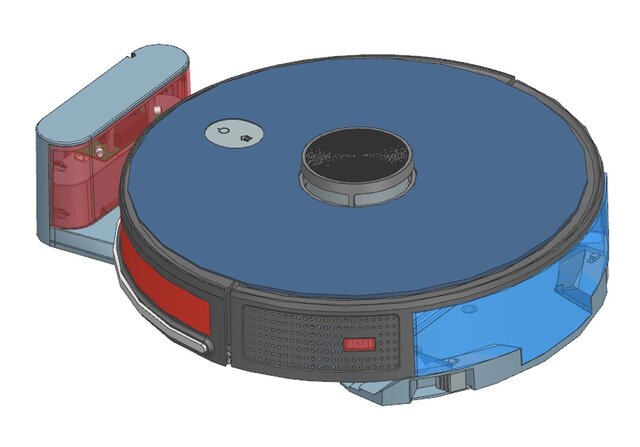 3D model of Robot Vacuum Cleaner Design — Mechanical CAD