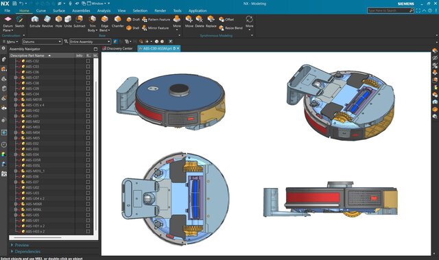 3D model of Robot Vacuum Cleaner Design — Mechanical CAD
