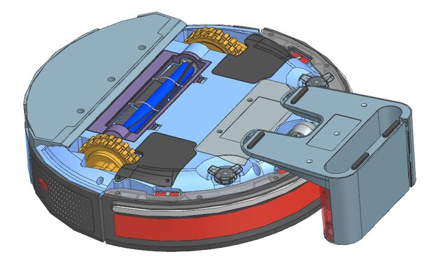 3D model of Robot Vacuum Cleaner Design — Mechanical CAD