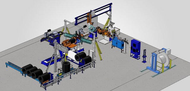 Automated Coil Handling & Packaging System – SolidWorks