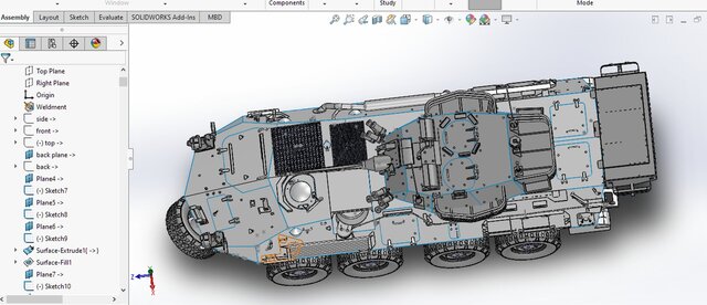 3D model of LAV III