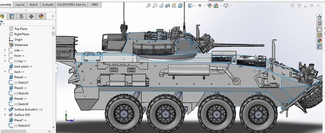 3D model of LAV III