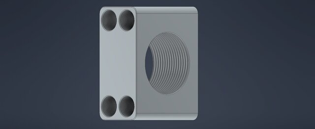 3D model of Threaded Body Hydraulic Mount