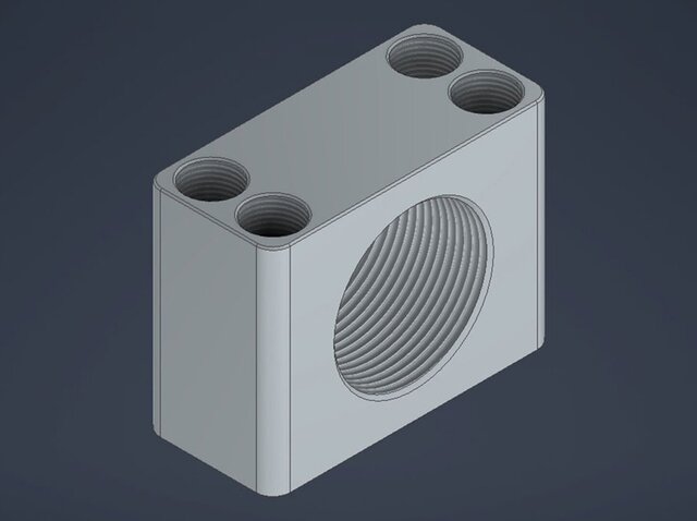 3D model of Threaded Body Hydraulic Mount