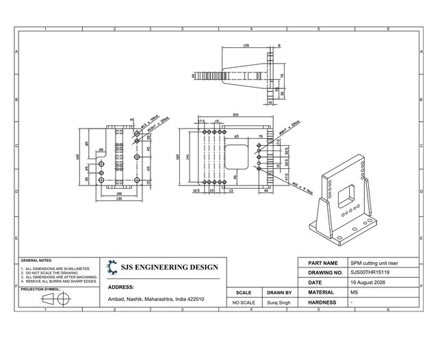 SPM Cutting Unit Riser