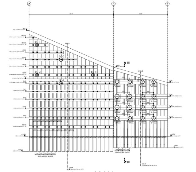 3D model of Shoring & Deep Foundation Engineering Drafting