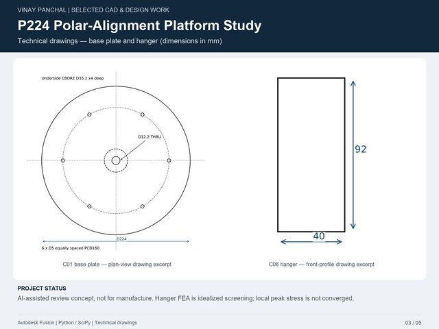 P224 Polar-Alignment Platform Study – image 3 of 5