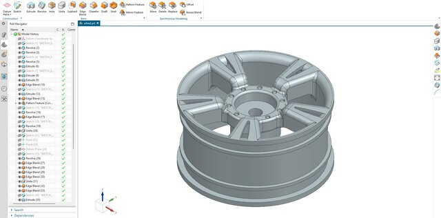 3D model of 01. High-Performance Automotive Alloy Wheel