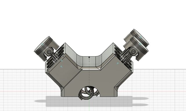 3D model of Piston and Connecting Rod Assembly — Fusion 360