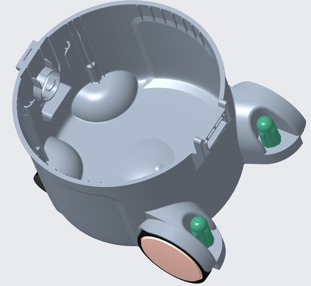 Vacuum Cleaner Plastic Housing | Injection Mold CAD Model – image 5 of 5