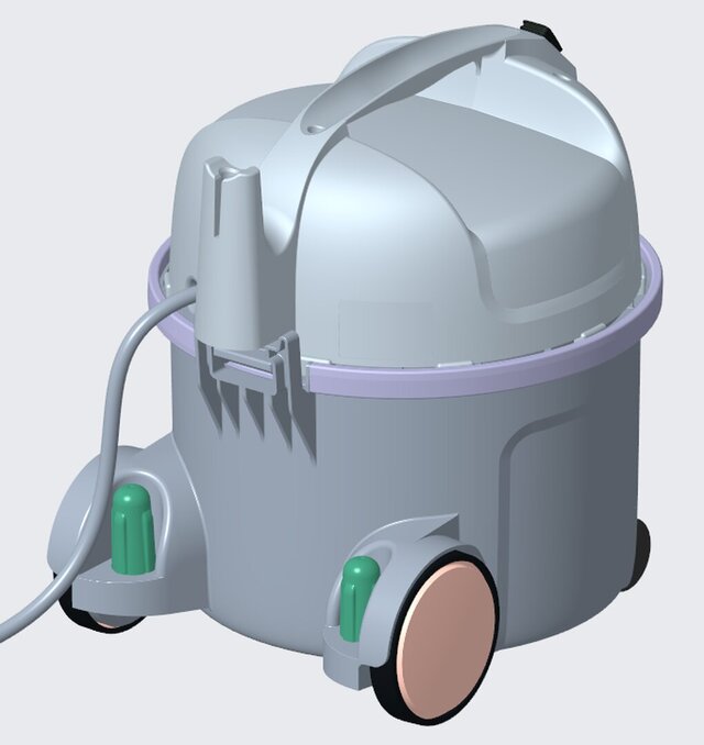 Vacuum Cleaner Plastic Housing | Injection Mold CAD Model – image 2 of 5
