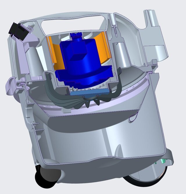 Vacuum Cleaner Plastic Housing | Injection Mold CAD Model – image 3 of 5
