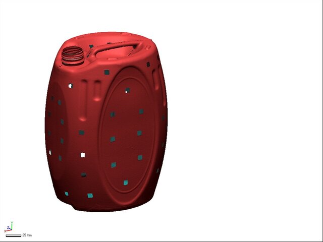 3D model of Industrial Plastic Jerrycan
