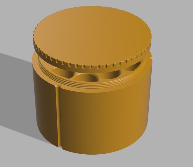 3D model of Sealed 18650 Battery Storage