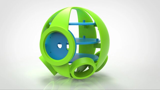 ORBAI Spherical Drone | SolidWorks 3D CAD & Mechanical Product Design – image 2 of 2