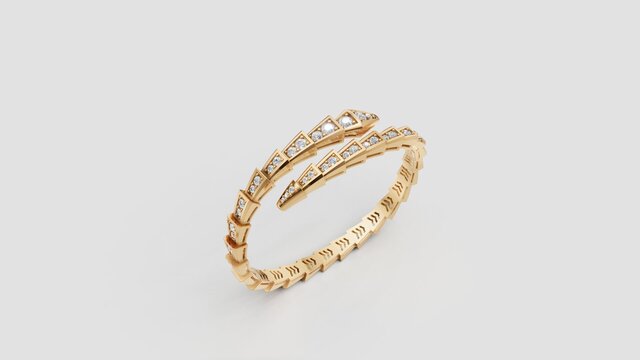 3D model of Luxury Diamond Tennis Bracelet - 3D CAD Modeling
