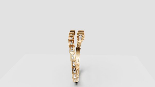 3D model of Luxury Diamond Tennis Bracelet - 3D CAD Modeling
