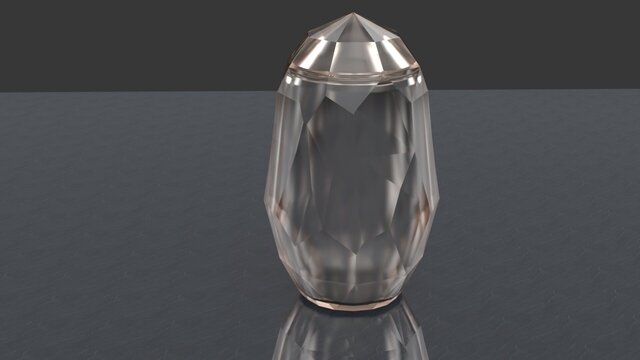 3D model of Large Geometric Memorial Urn Design