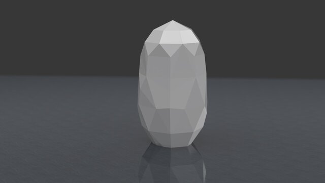 3D model of Large Geometric Memorial Urn Design