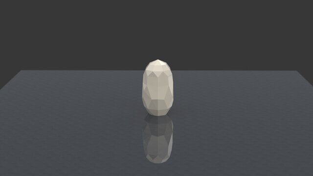 3D model of Large Geometric Memorial Urn Design