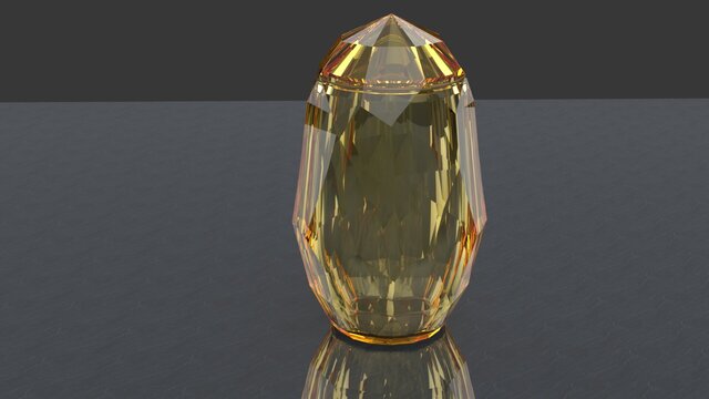 3D model of Large Geometric Memorial Urn Design