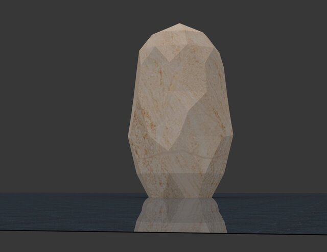 3D model of Large Geometric Memorial Urn Design