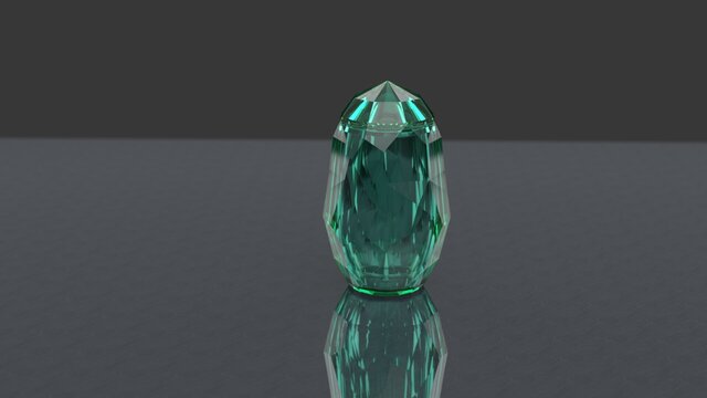 3D model of Large Geometric Memorial Urn Design